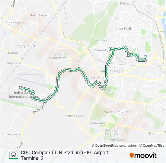 D-034 Bus Line Map