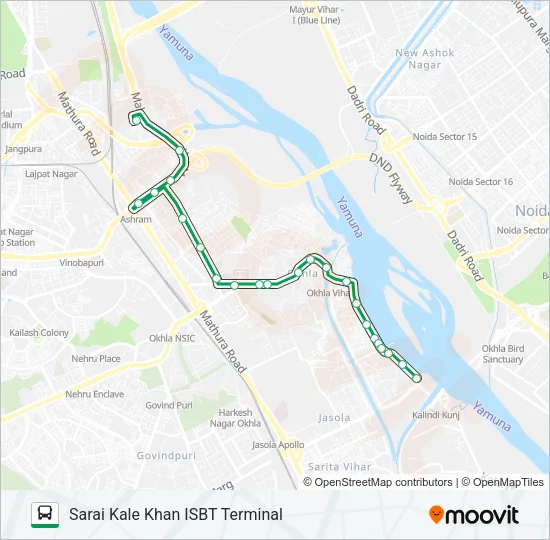 D-038 Bus Line Map