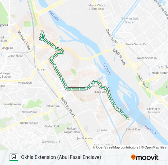 D-038 Bus Line Map