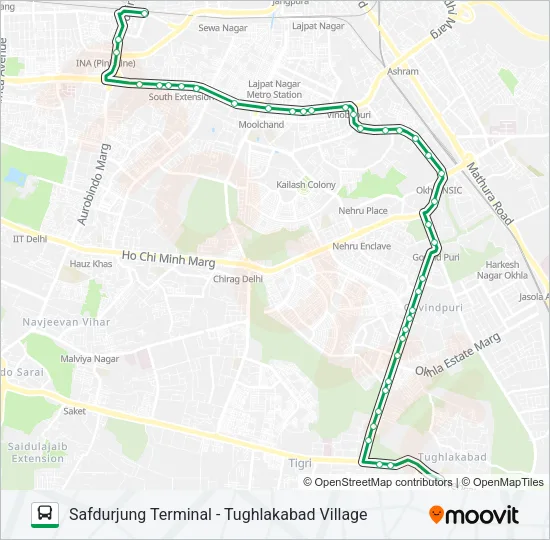 D-042 Bus Line Map