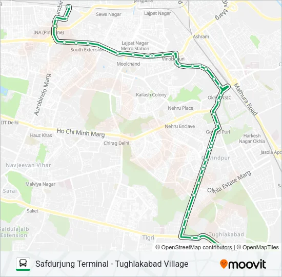 D-042 Bus Line Map