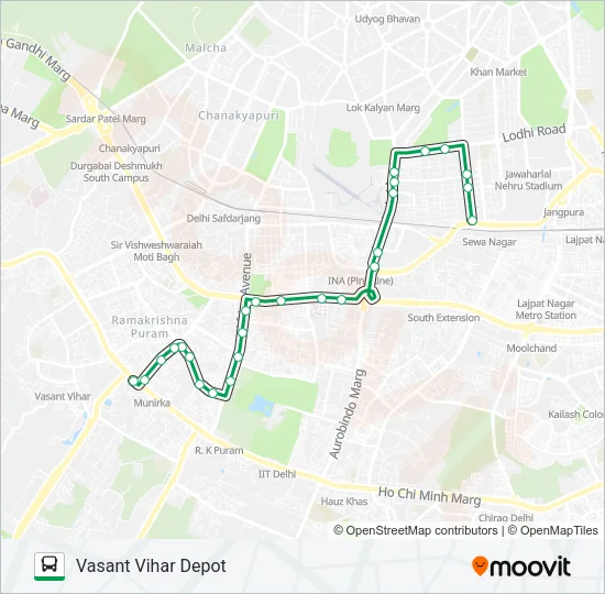 D004STL Bus Line Map