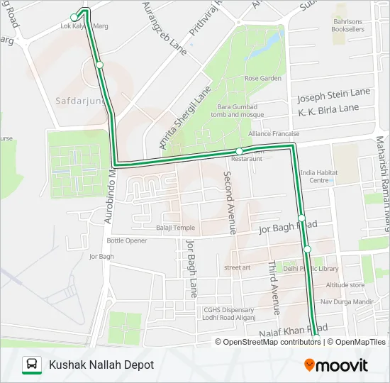 D-002STL Bus Line Map