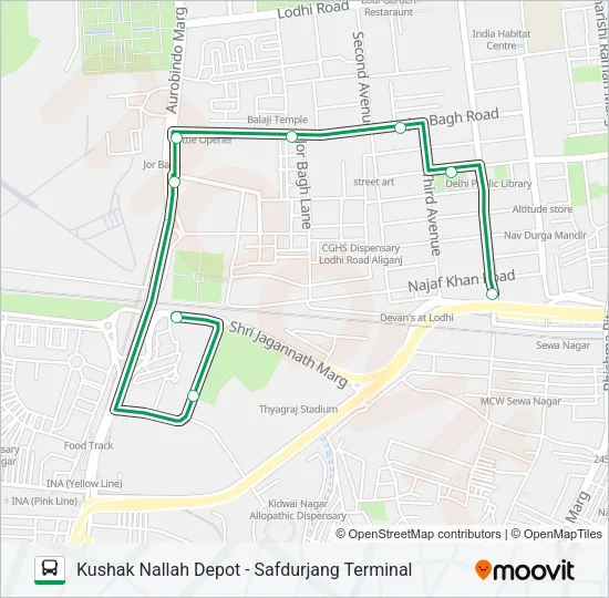 D-008STL Bus Line Map