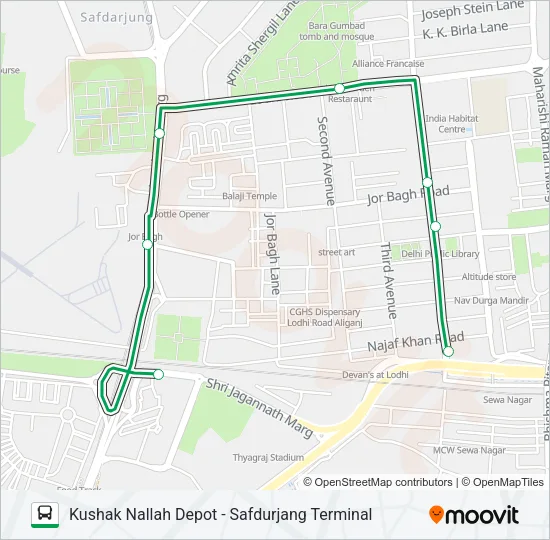 D-008STL Bus Line Map