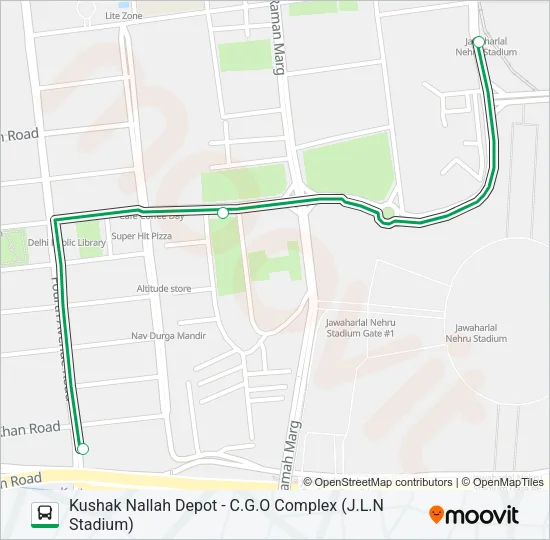 D-018STL Bus Line Map
