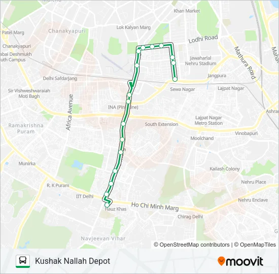 D-054STL Bus Line Map