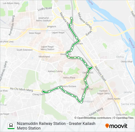 D-011 Bus Line Map