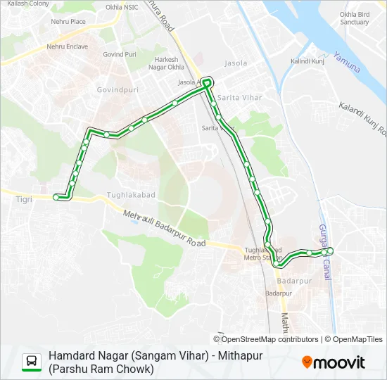 D-013 Bus Line Map