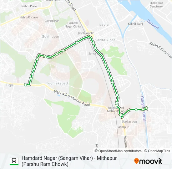 D-013 Bus Line Map