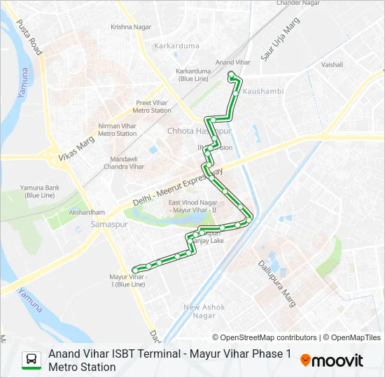 D-017 Bus Line Map