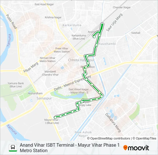 D-017 Bus Line Map