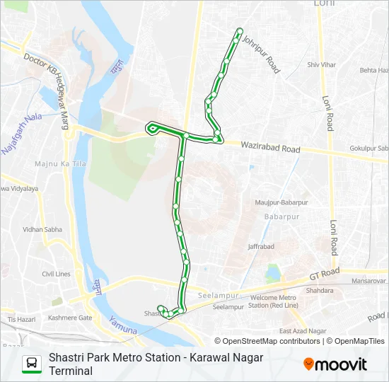 D-019 Bus Line Map