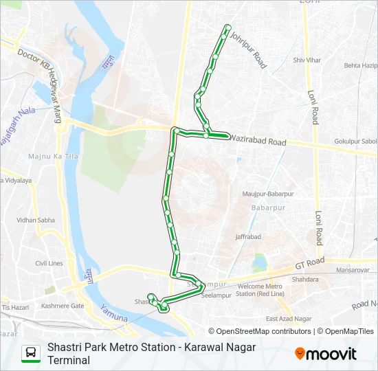 D-019 Bus Line Map