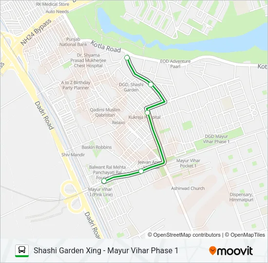D-023 Bus Line Map