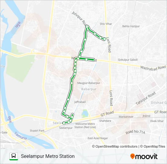 D-025 Bus Line Map