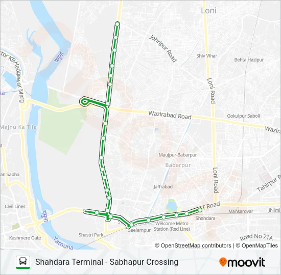 D-029 Bus Line Map