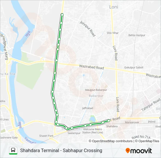 D-029 Bus Line Map