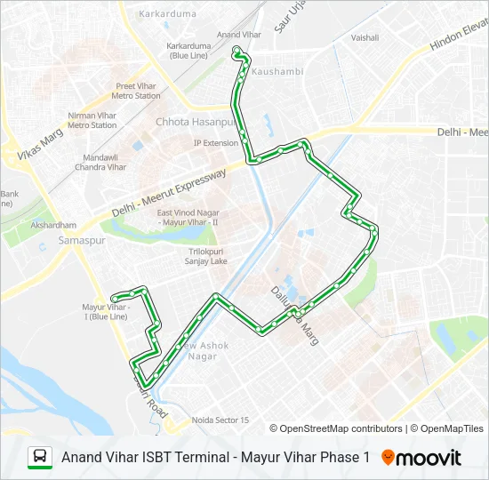D-033 Bus Line Map