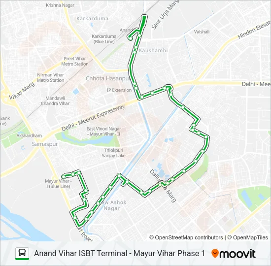 D-033 Bus Line Map
