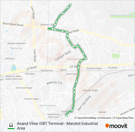 D-037 Bus Line Map