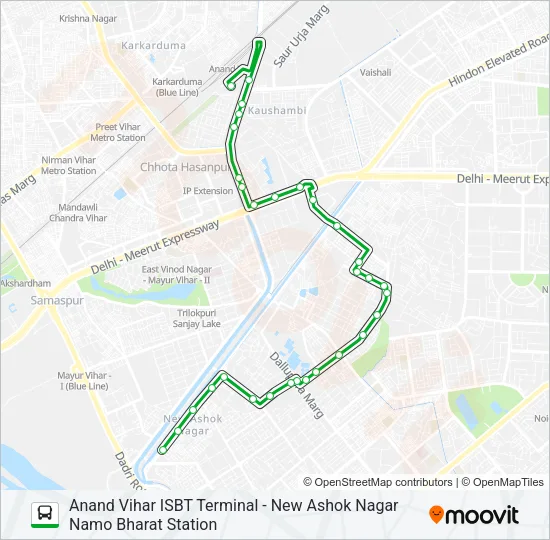 D-039 Bus Line Map