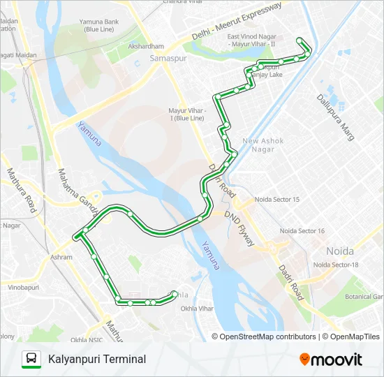 D-045 Bus Line Map