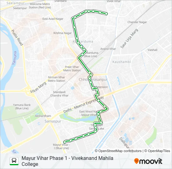 D-047 Bus Line Map