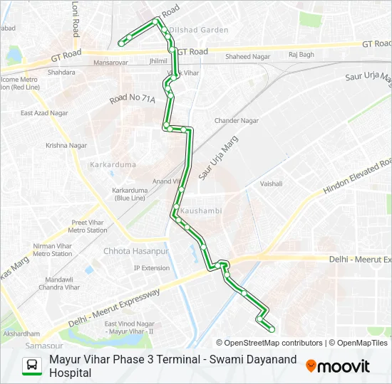 D-049 Bus Line Map