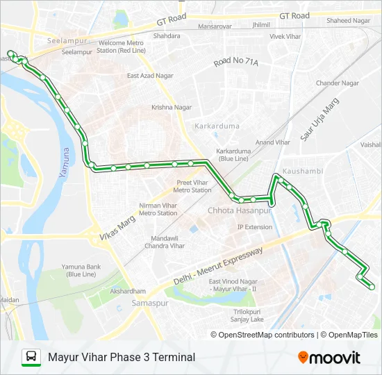 D-053 Bus Line Map