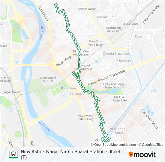 D-055 Bus Line Map