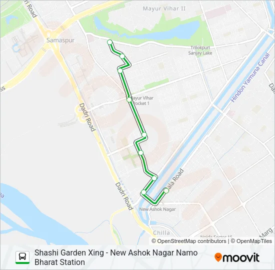 D-055 Bus Line Map