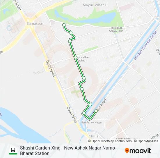 D-055 Bus Line Map