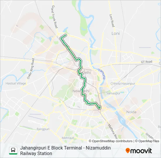 19 Bus Line Map