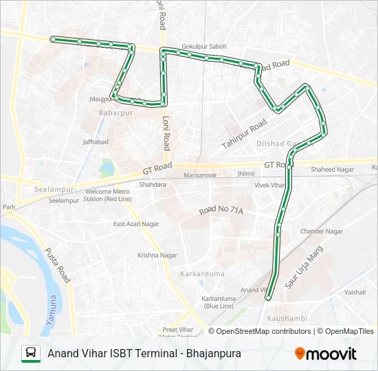 33 Bus Line Map