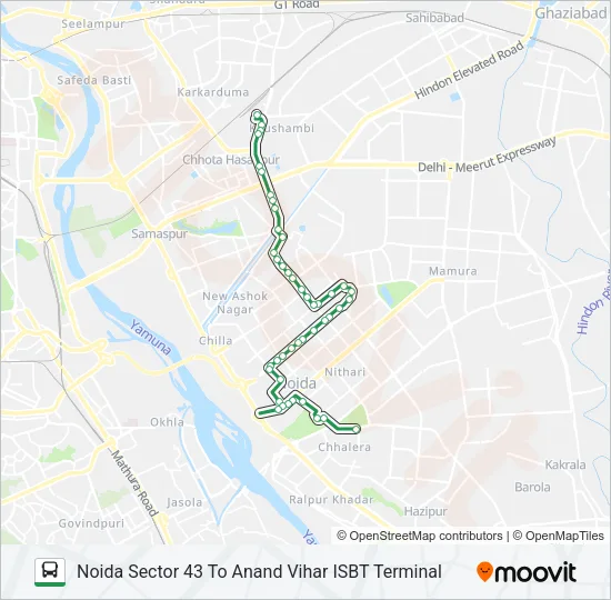 33 Bus Line Map