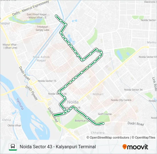 33A Bus Line Map