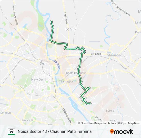 33A Bus Line Map