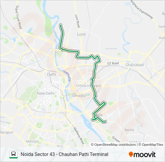33A Bus Line Map