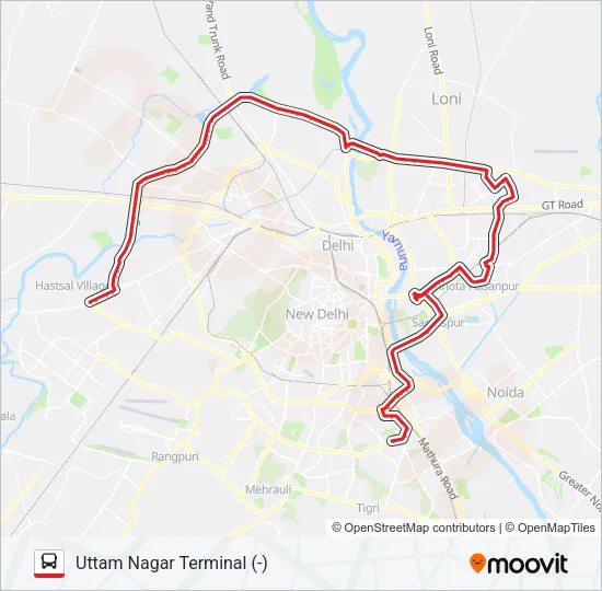 OMS (-) Bus Line Map