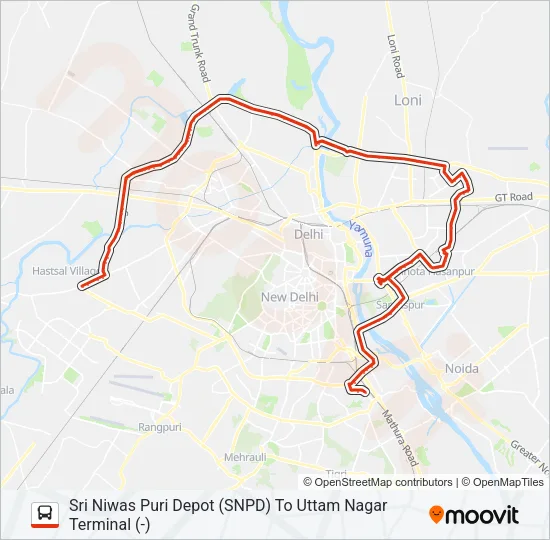 OMS (-) Bus Line Map