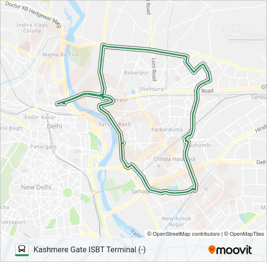 YMS (-) Bus Line Map