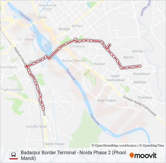 8 Bus Line Map