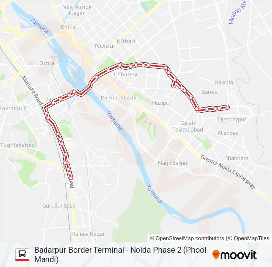 8 Bus Line Map