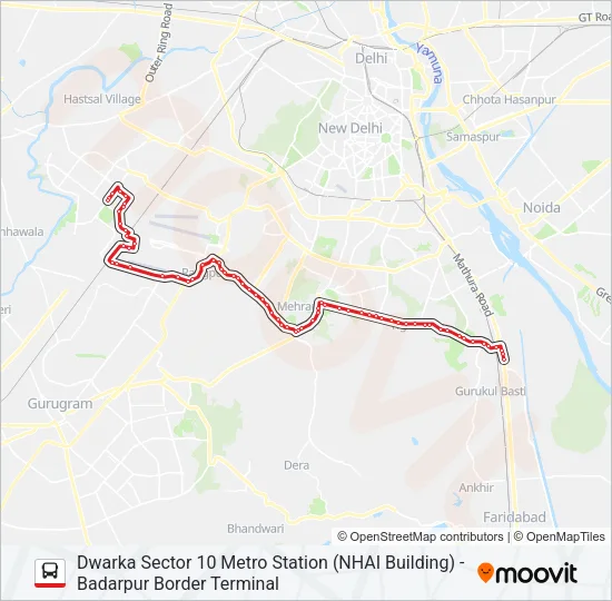 DW-2 Bus Line Map