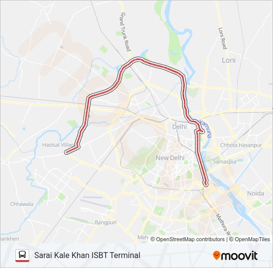 BY PASS EXPRESS Bus Line Map