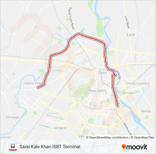 BY PASS EXPRESS Bus Line Map