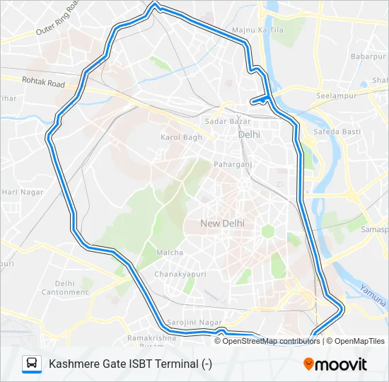 TMS (-) Bus Line Map