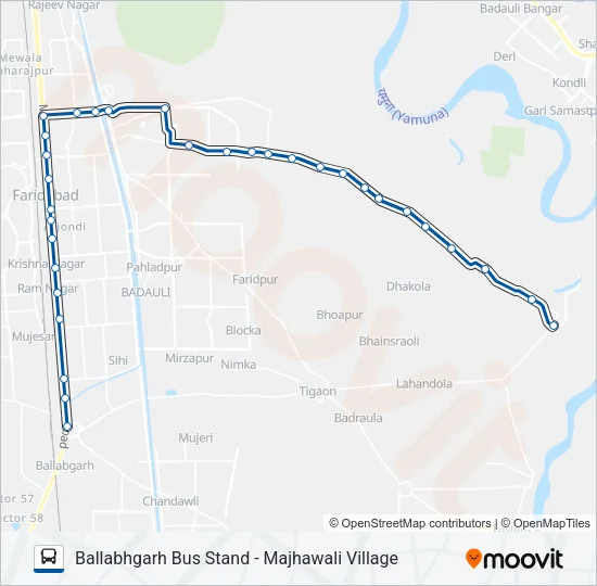 909B Bus Line Map