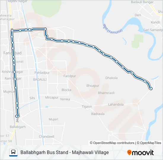 909B Bus Line Map